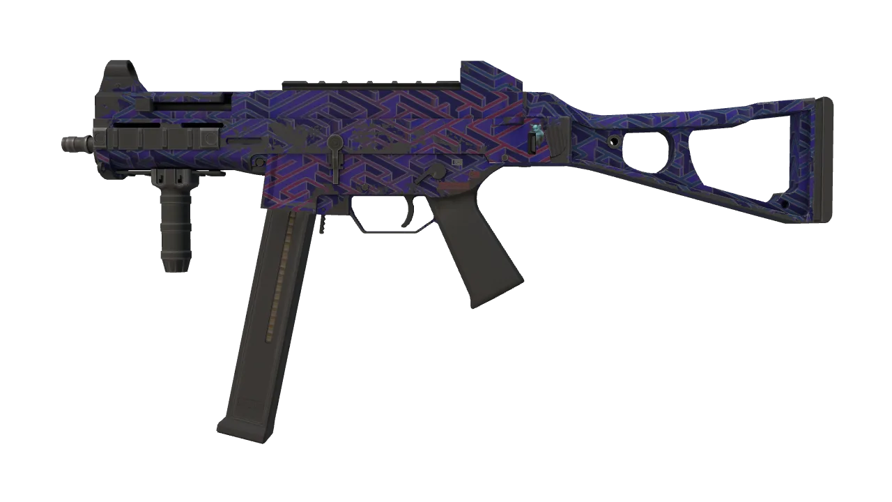 Souvenir UMP-45 | Minotaur's Labyrinth (Well-Worn) — Dust II light, front
