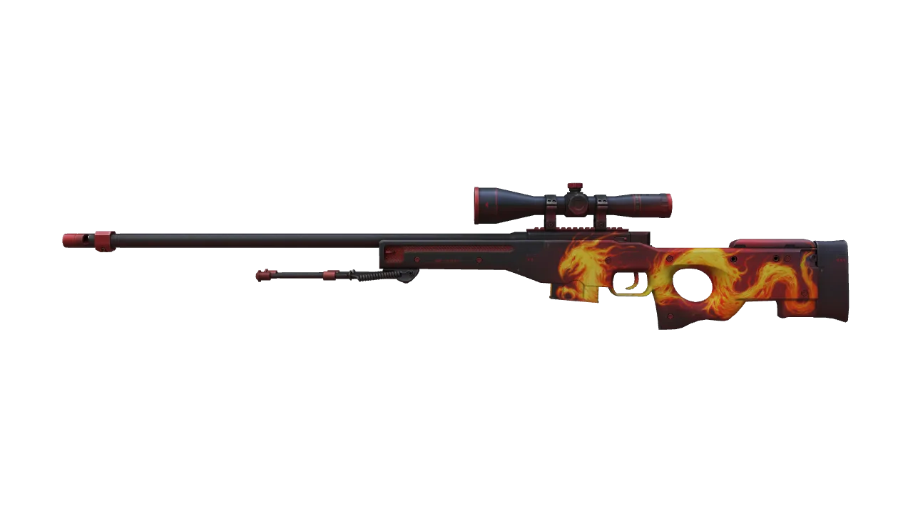 AWP | Wildfire (Factory New) — Dust II light, front