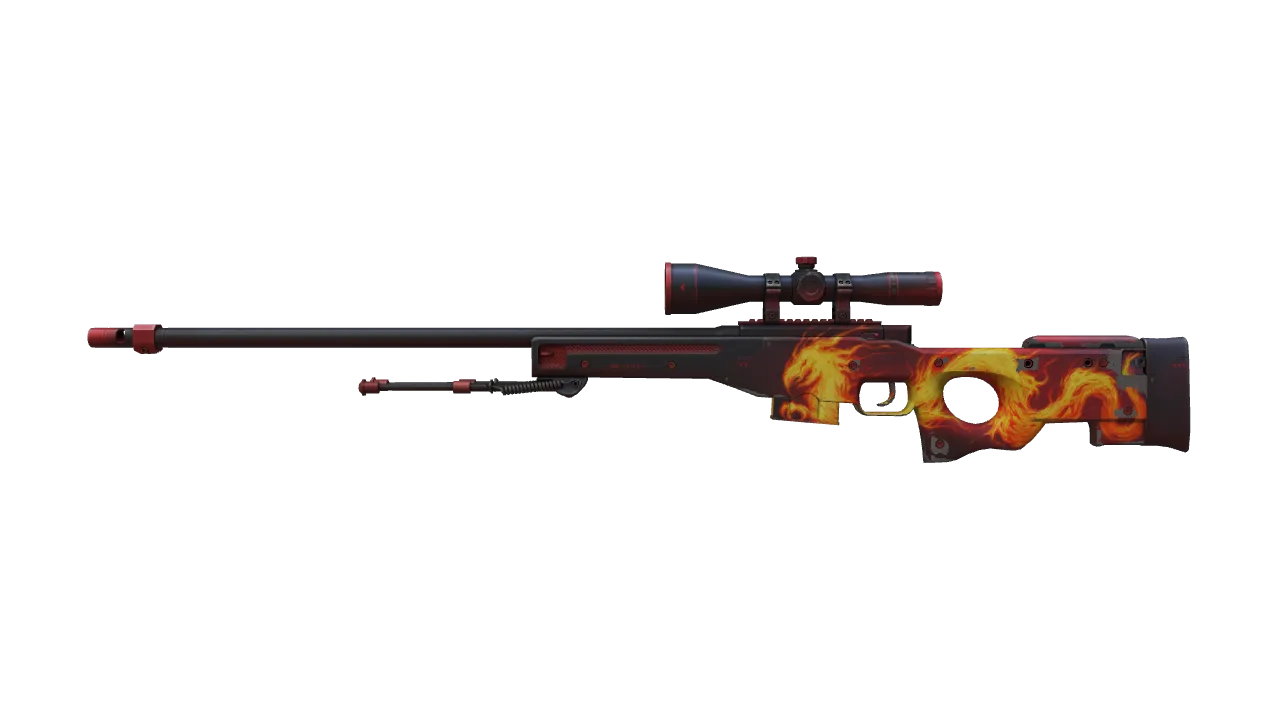 AWP | Wildfire (Field-Tested) — Dust II light, front