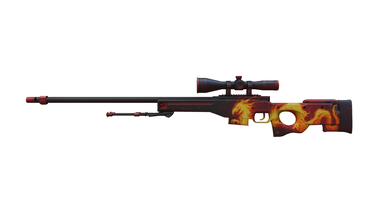 AWP | Wildfire (Minimal Wear) — Dust II light, front