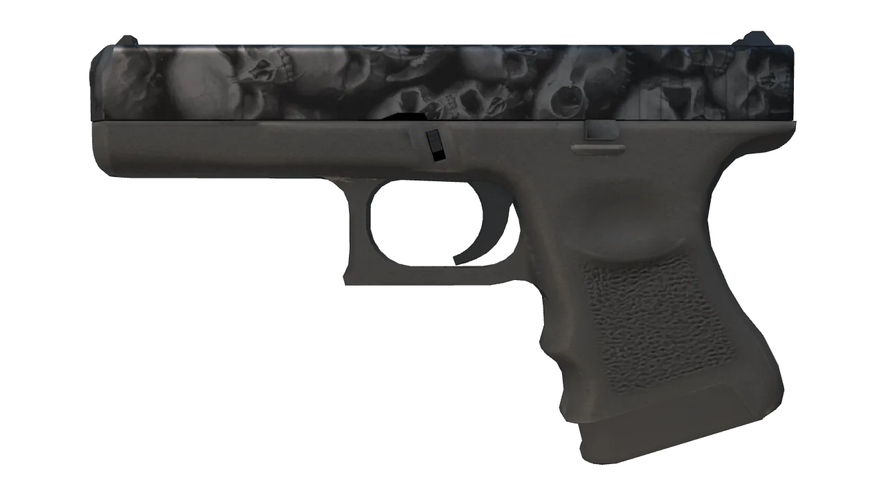 Souvenir Glock-18 | Catacombs (Minimal Wear) — Dust II light, front