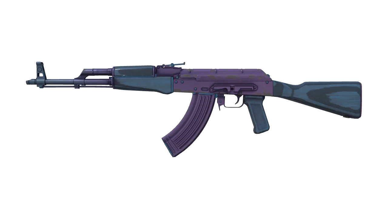 AK-47 | Midnight Laminate (Factory New) — Dust II light, front