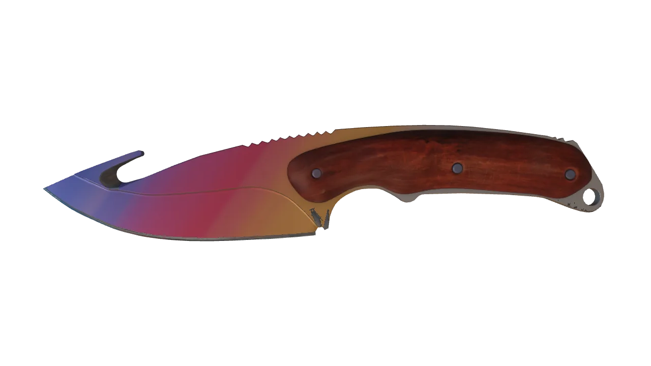 Gut Knife | Fade seed #326, front