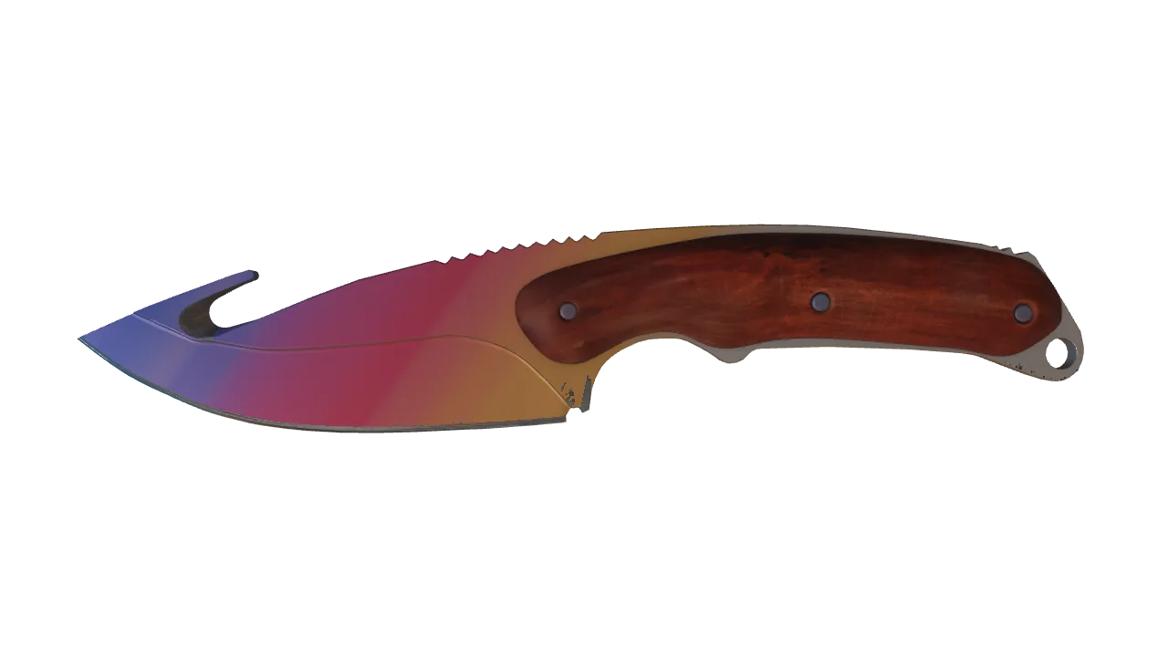 Gut Knife | Fade seed #897, front