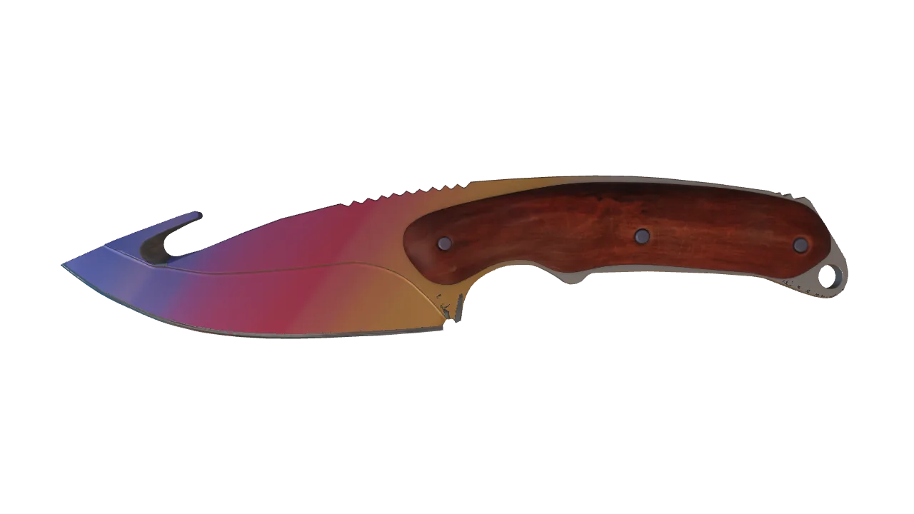 Gut Knife | Fade seed #93, front