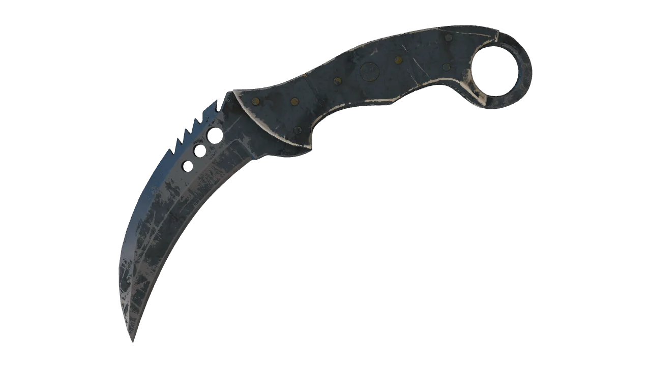 ★ Talon Knife | Night Stripe (Battle-Scarred) — Dust II light, front