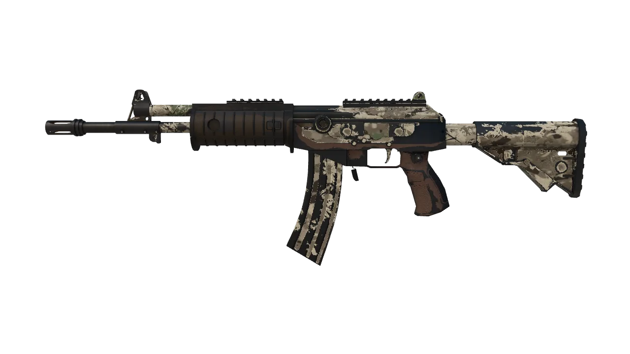 Galil AR | VariCamo (Battle-Scarred) — Dust II light, front