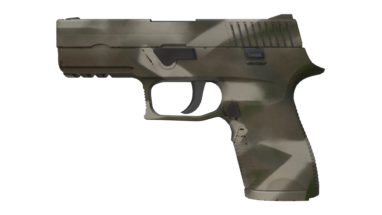 P250 | Bone Mask (Factory New) — Dust II light, front