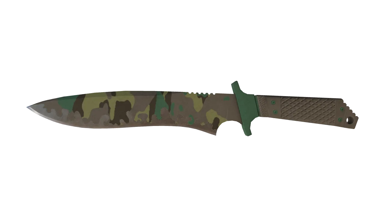 ★ Classic Knife | Boreal Forest (Field-Tested) — Dust II light, front