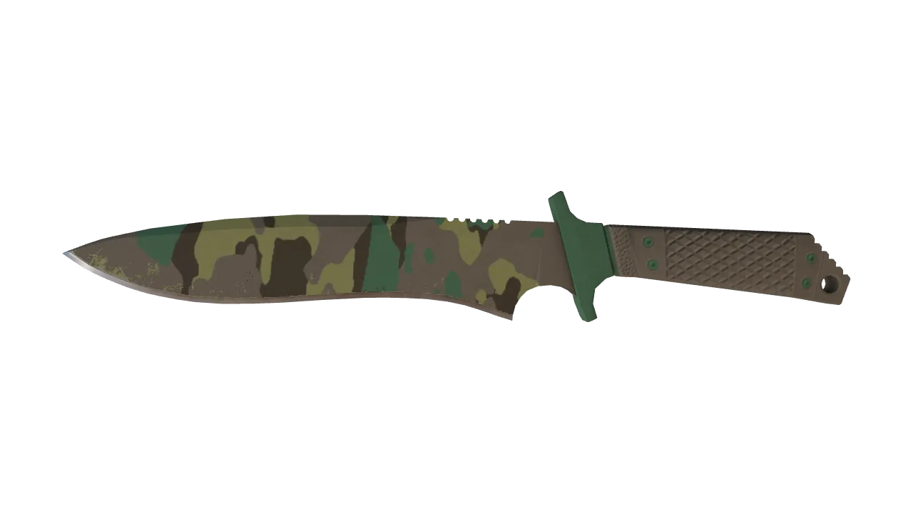 ★ Classic Knife | Boreal Forest (Minimal Wear) — Dust II light, front