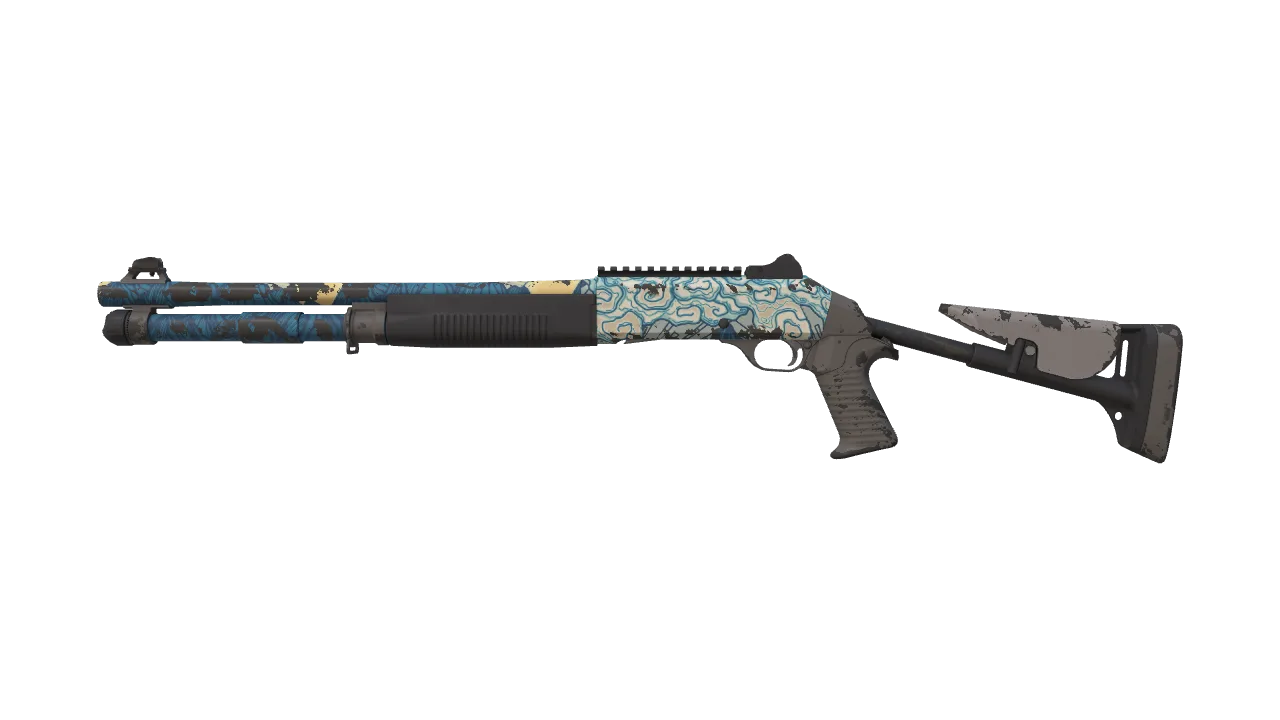 Souvenir XM1014 | Solitude (Field-Tested) — Dust II light, front