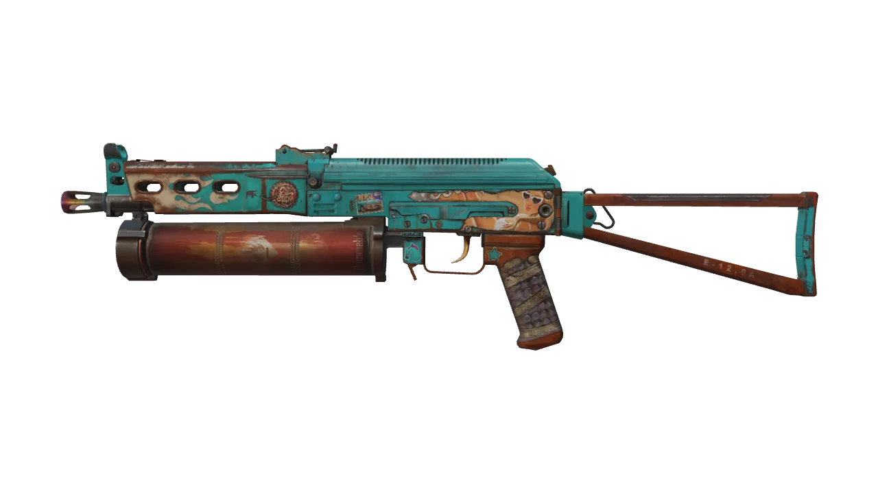 Souvenir PP-Bizon | Embargo (Minimal Wear) — Dust II light, front