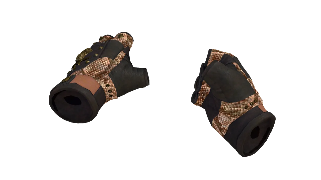 ★ Bloodhound Gloves | Snakebite (Factory New) — Dust II light, front