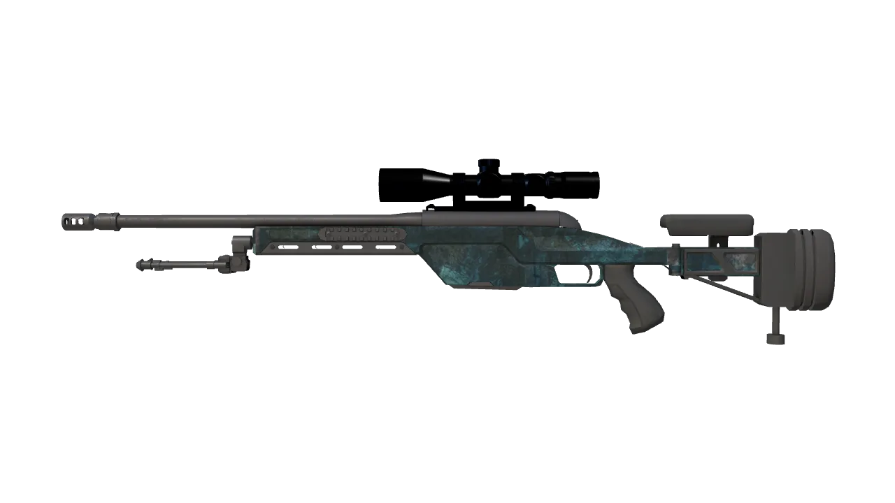 Souvenir SSG 08 | Abyss (Battle-Scarred) — Dust II light, front