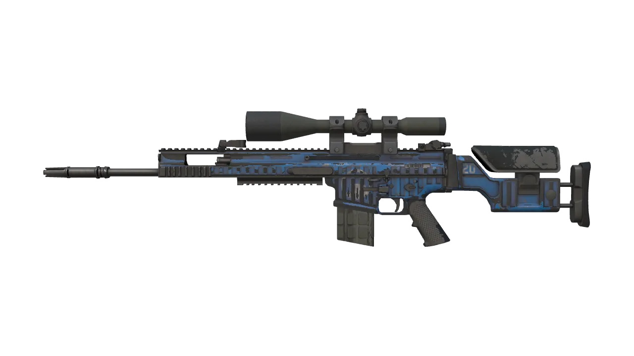 SCAR-20 | Assault (Battle-Scarred) — Dust II light, front