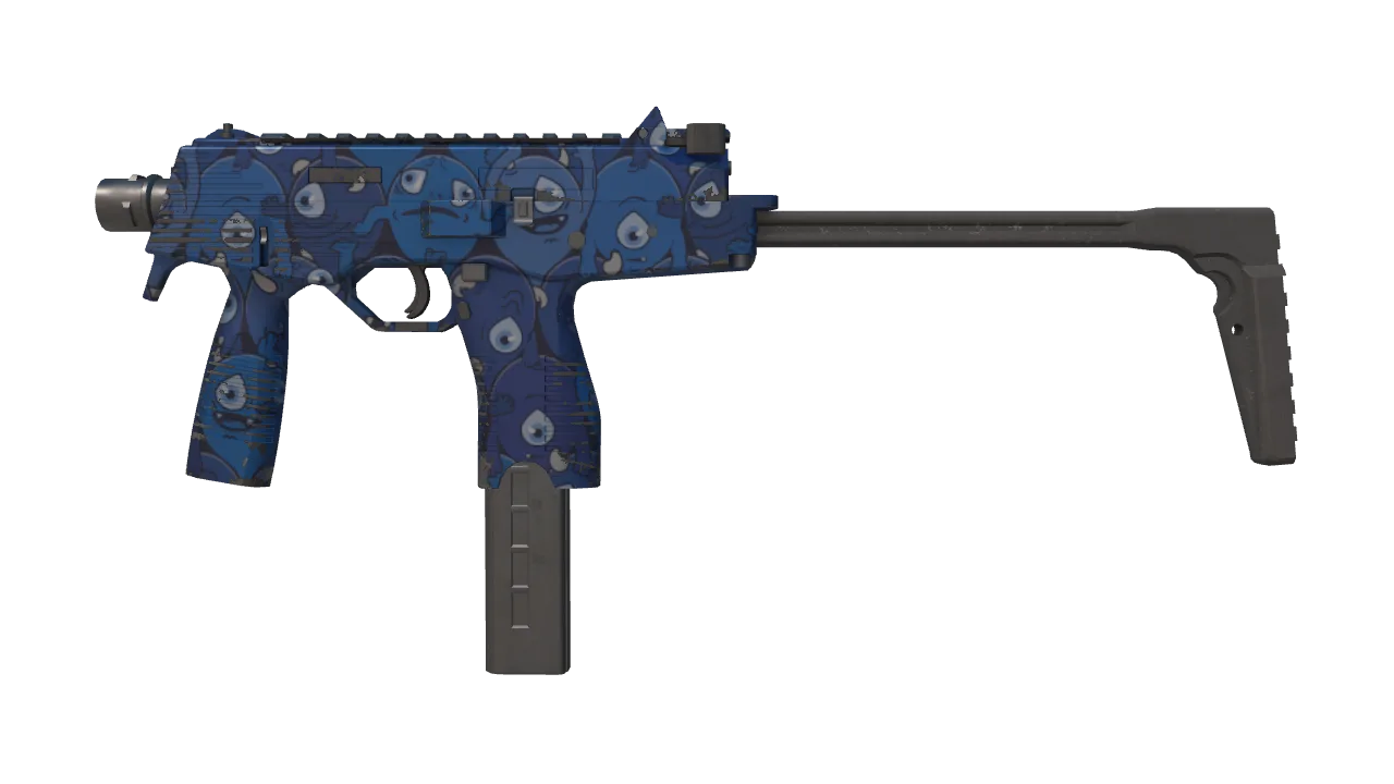 MP9 | Pandora's Box (Minimal Wear) — Dust II light, front