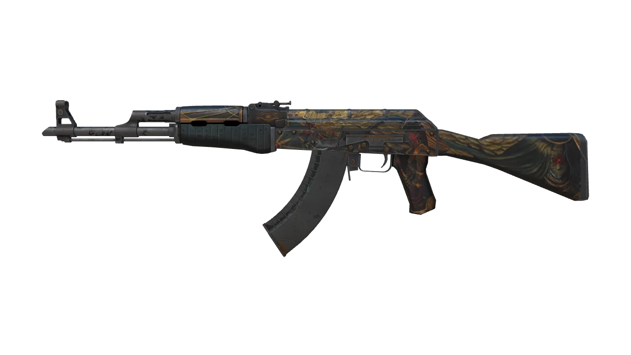 AK-47 | Legion of Anubis (Battle-Scarred) — Dust II light, front
