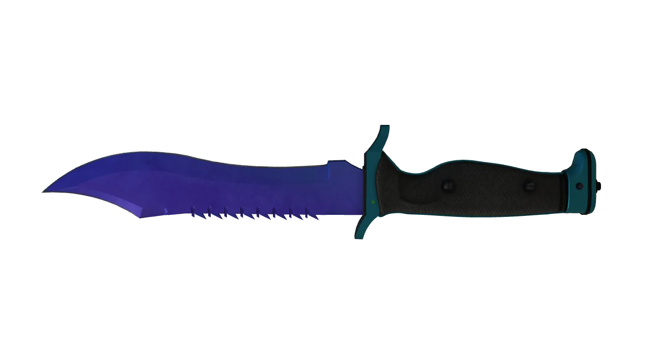 Bowie Knife | Doppler (Sapphire) seed #107, back