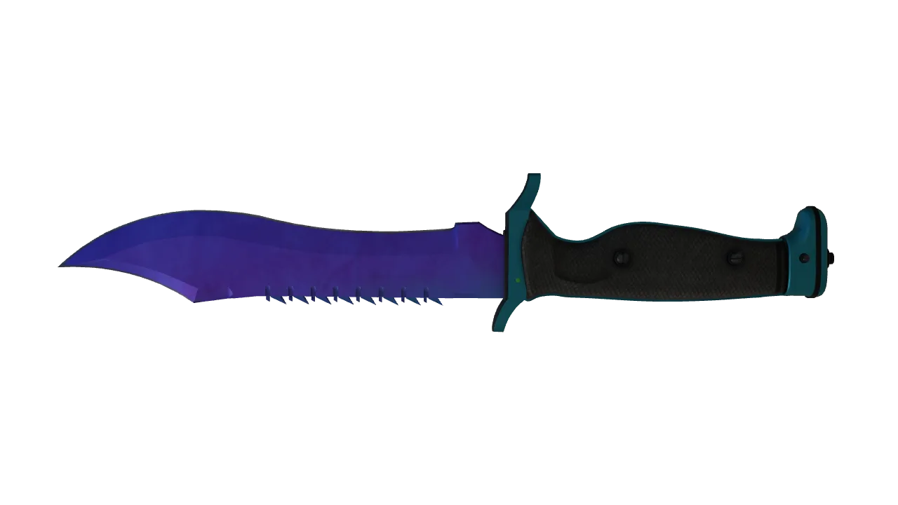 Bowie Knife | Doppler (Sapphire) seed #126, back