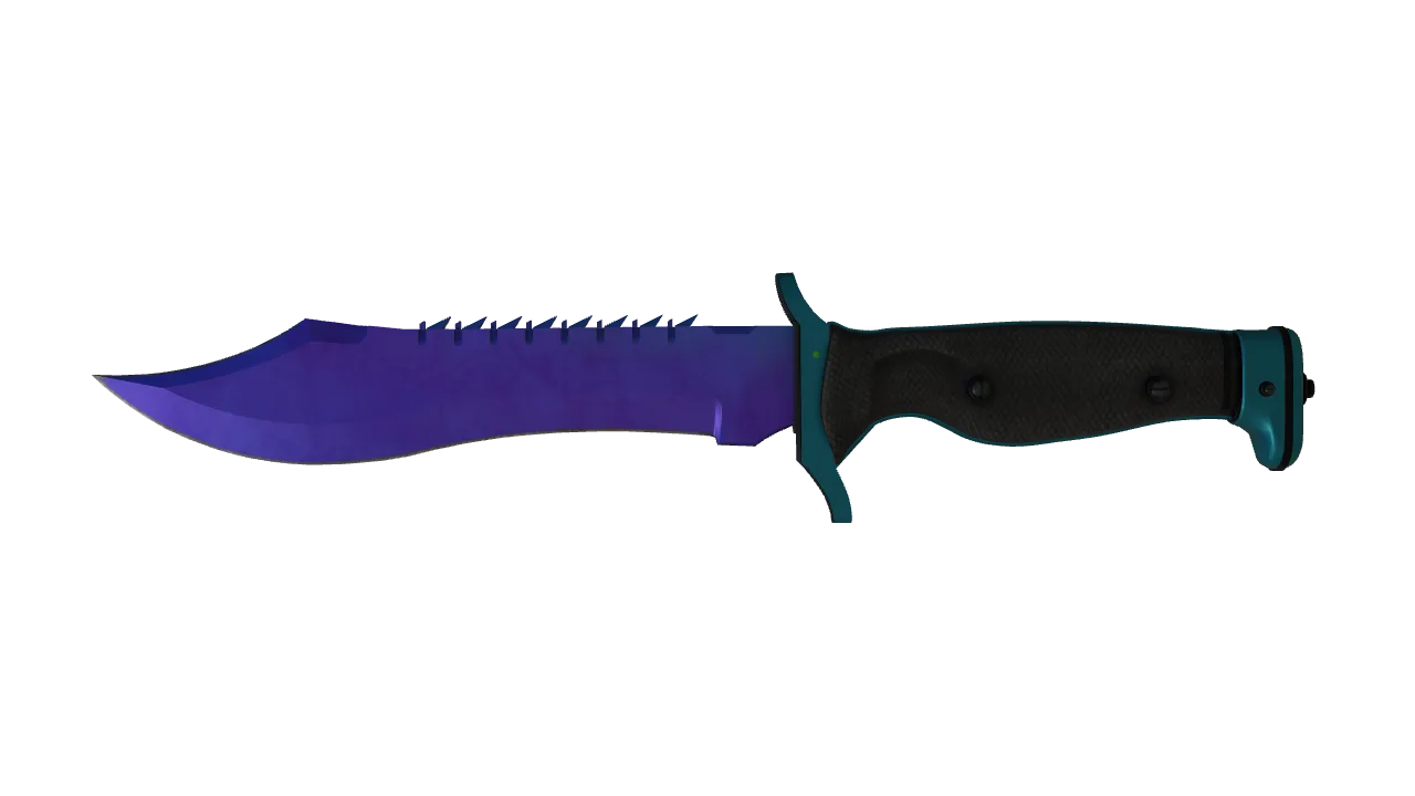 Bowie Knife | Doppler (Sapphire) seed #126, front