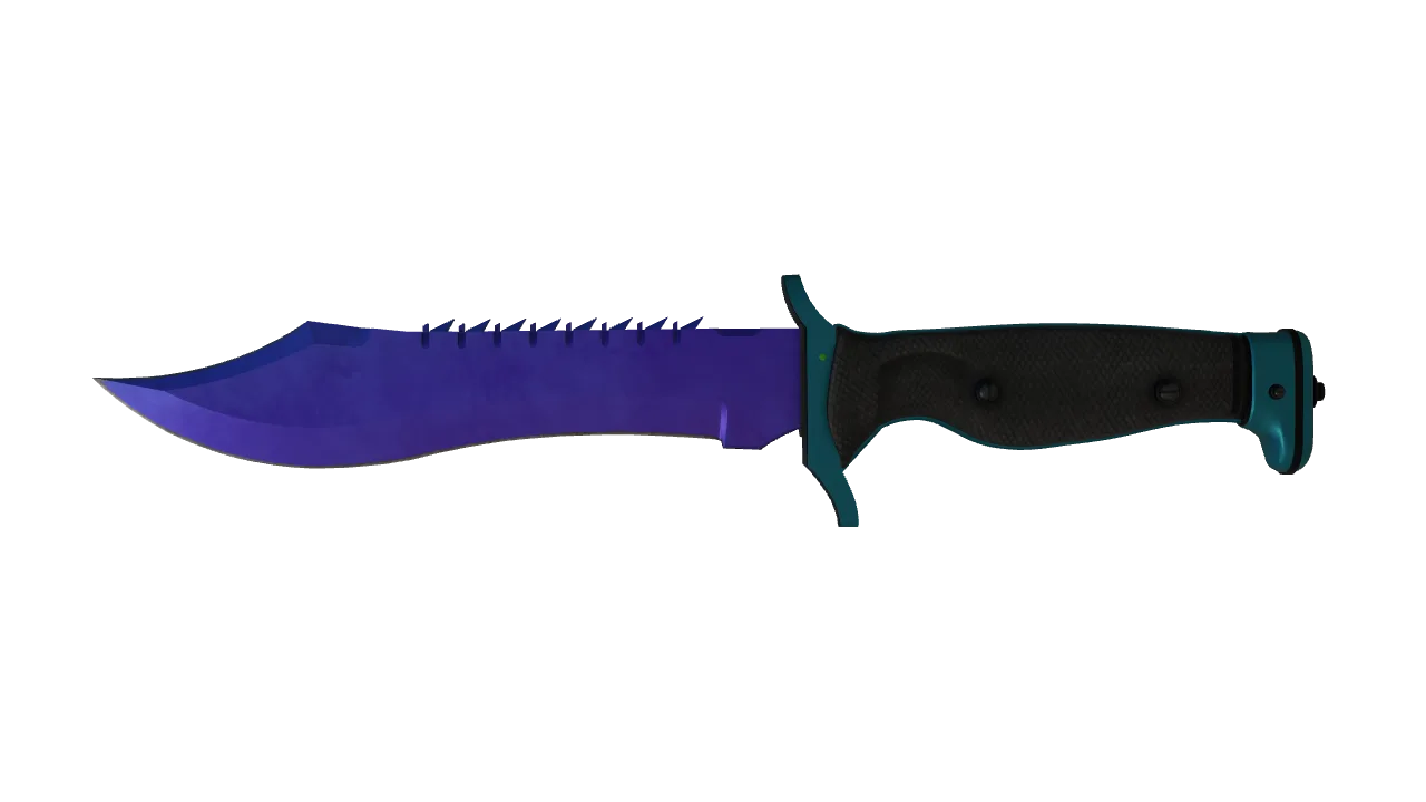 Bowie Knife | Doppler (Sapphire) seed #127, front