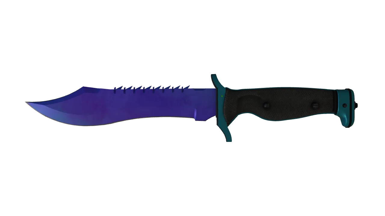 Bowie Knife | Doppler (Sapphire) seed #128, front