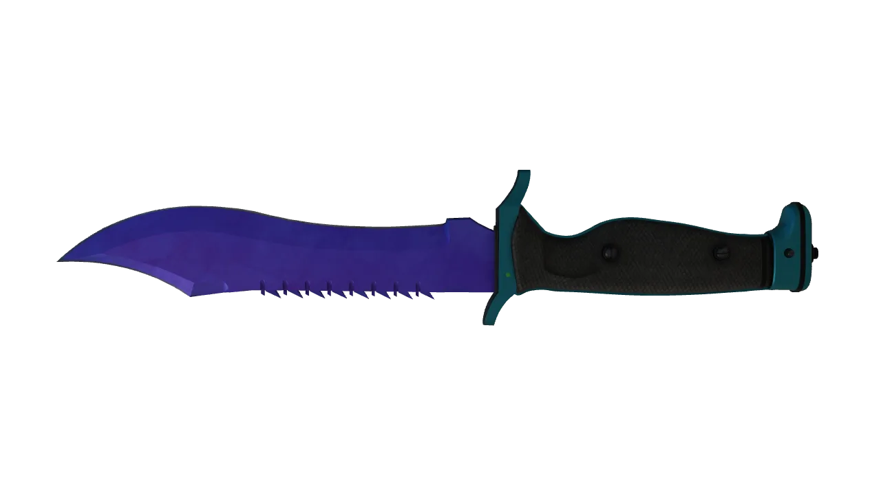 Bowie Knife | Doppler (Sapphire) seed #147, back