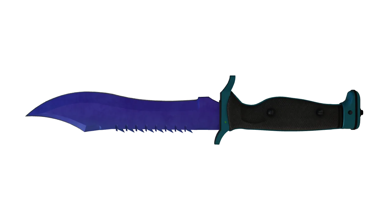 Bowie Knife | Doppler (Sapphire) seed #158, back