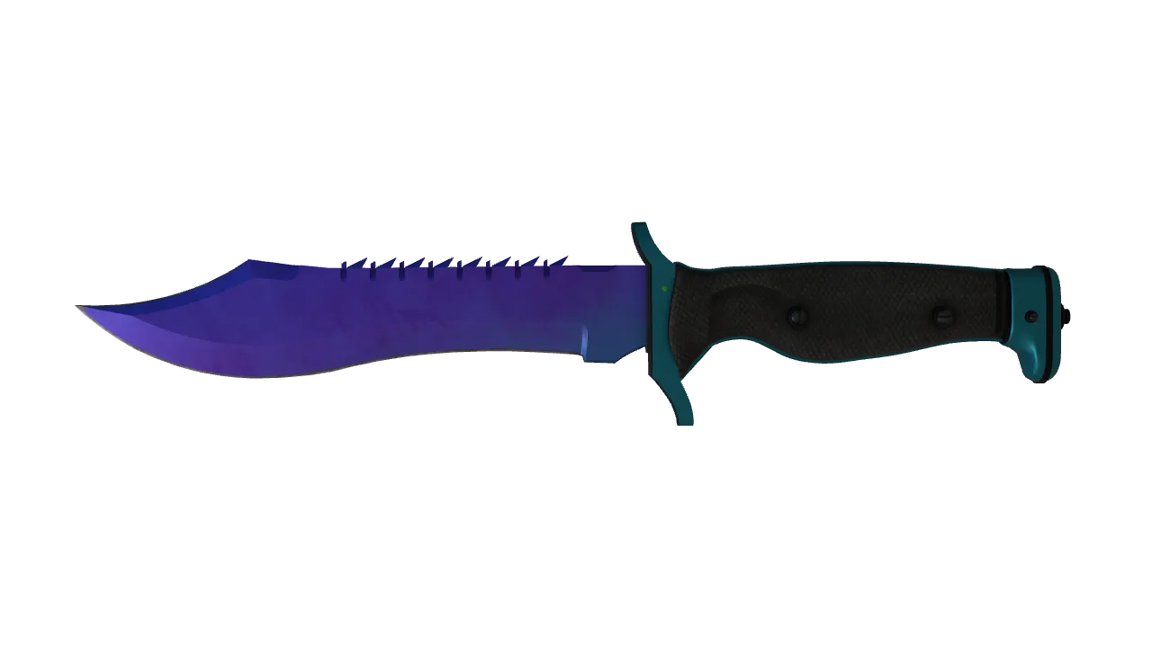 Bowie Knife | Doppler (Sapphire) seed #159, front