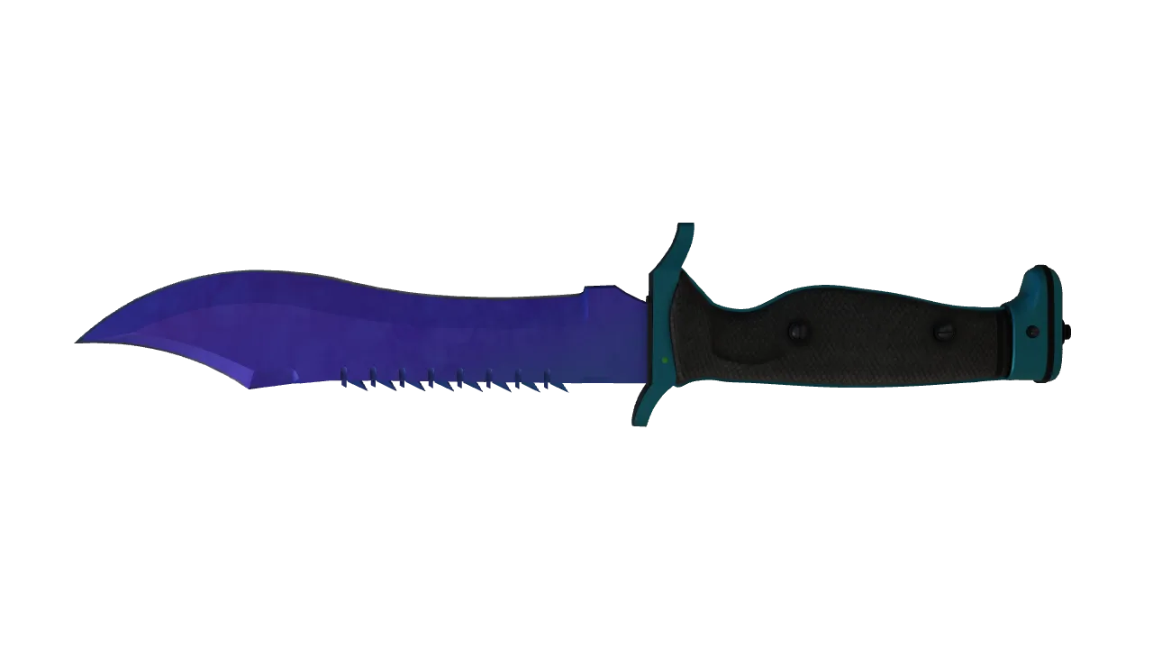 Bowie Knife | Doppler (Sapphire) seed #199, back