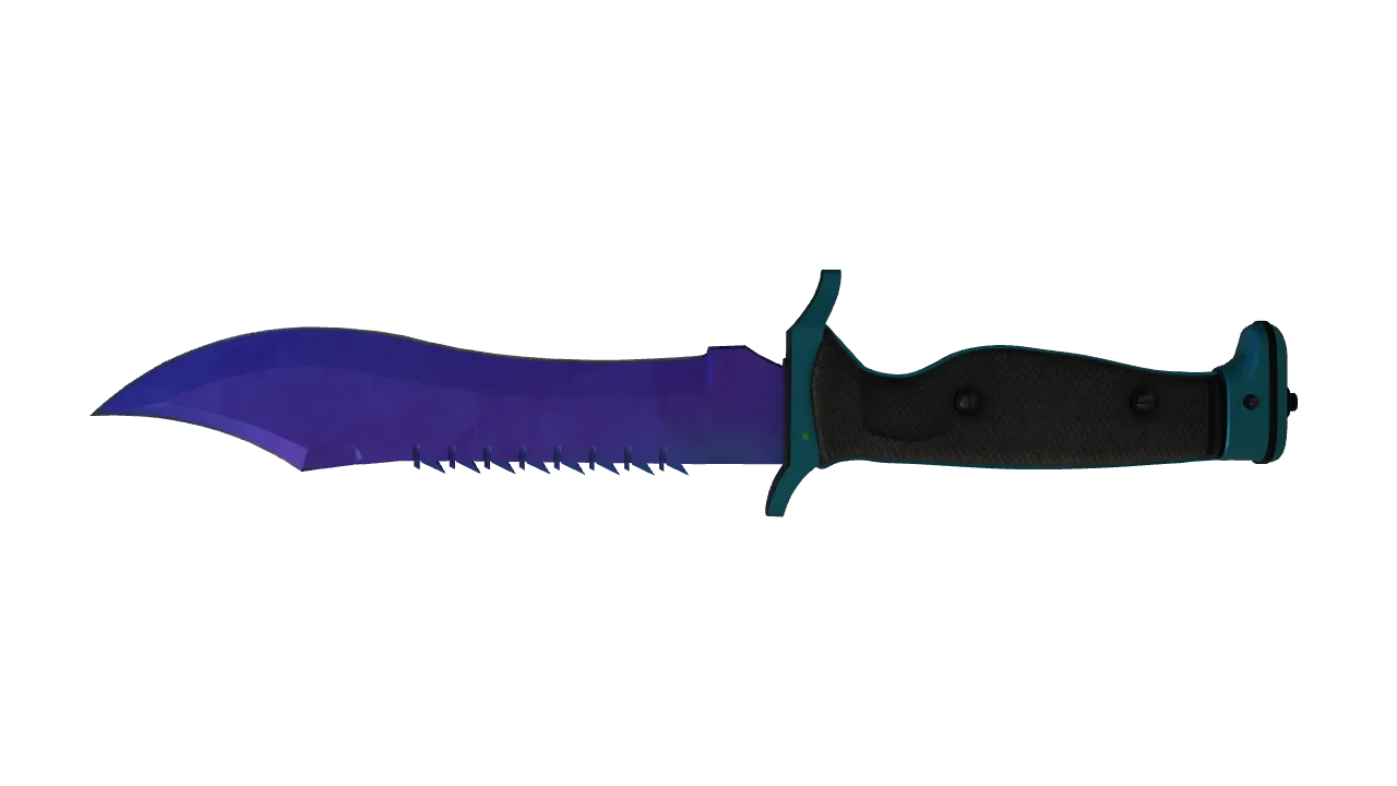Bowie Knife | Doppler (Sapphire) seed #204, back