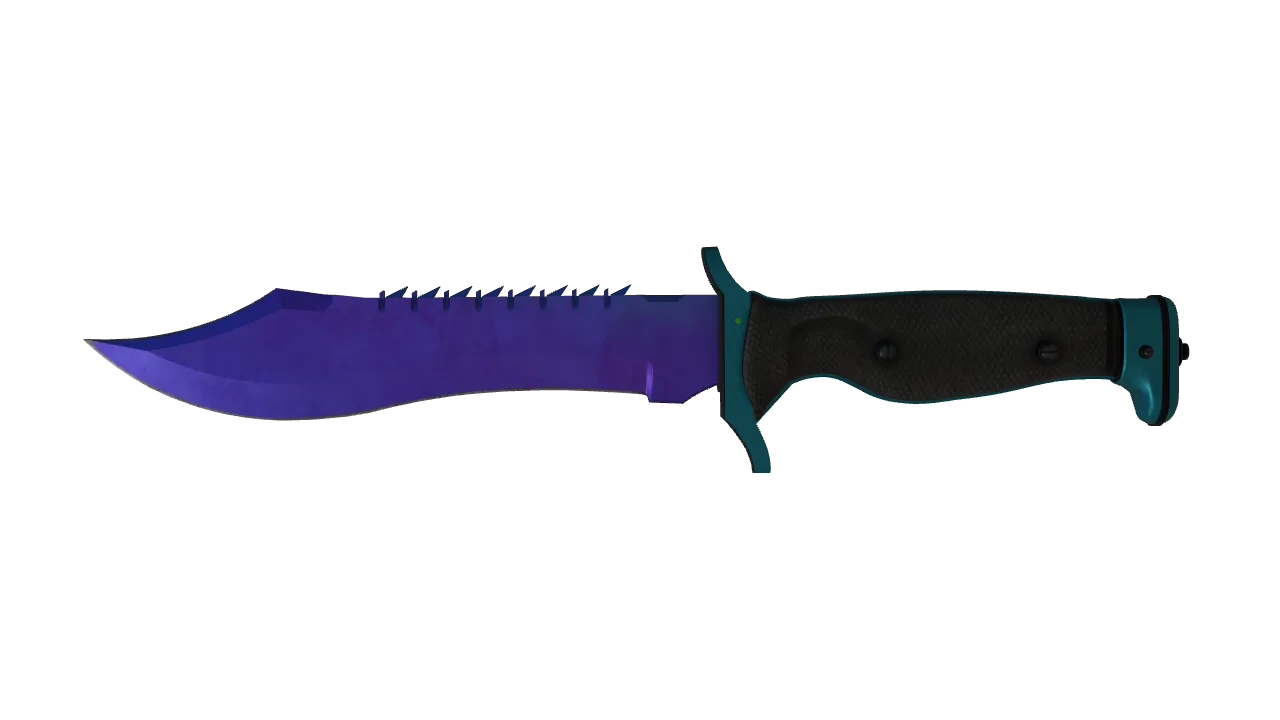 Bowie Knife | Doppler (Sapphire) seed #204, front
