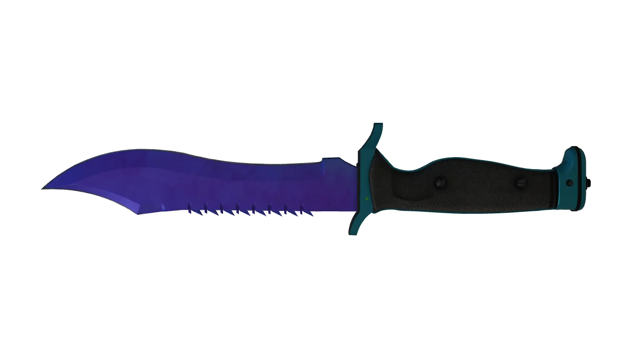 Bowie Knife | Doppler (Sapphire) seed #208, back