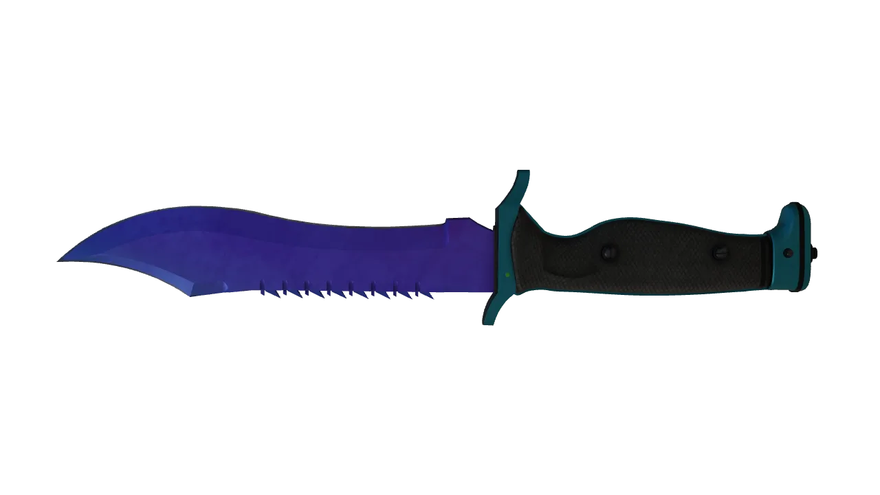 Bowie Knife | Doppler (Sapphire) seed #219, back