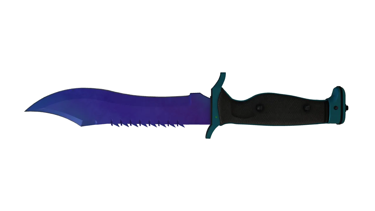 Bowie Knife | Doppler (Sapphire) seed #231, back