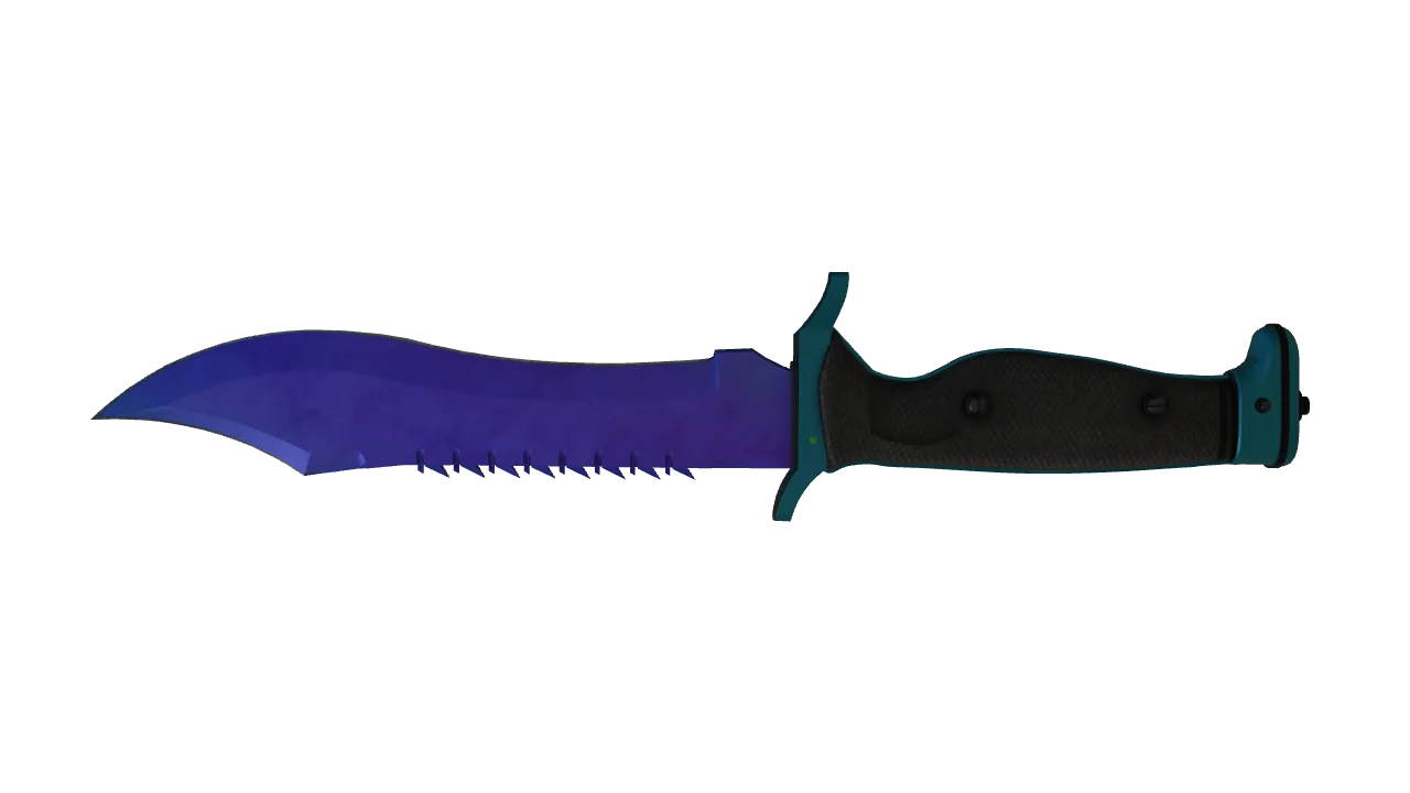 Bowie Knife | Doppler (Sapphire) seed #244, back