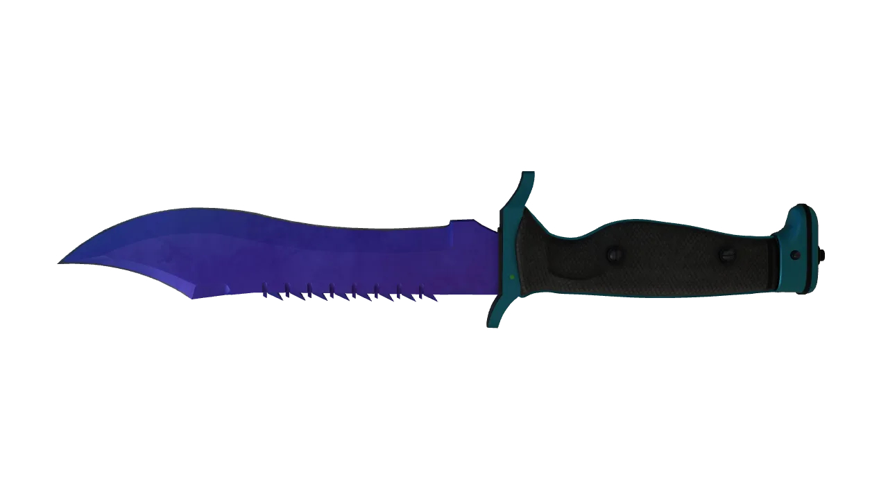 Bowie Knife | Doppler (Sapphire) seed #252, back