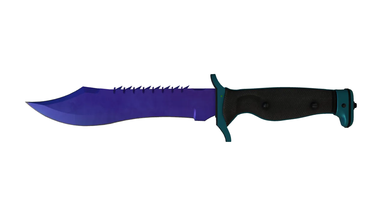 Bowie Knife | Doppler (Sapphire) seed #252, front