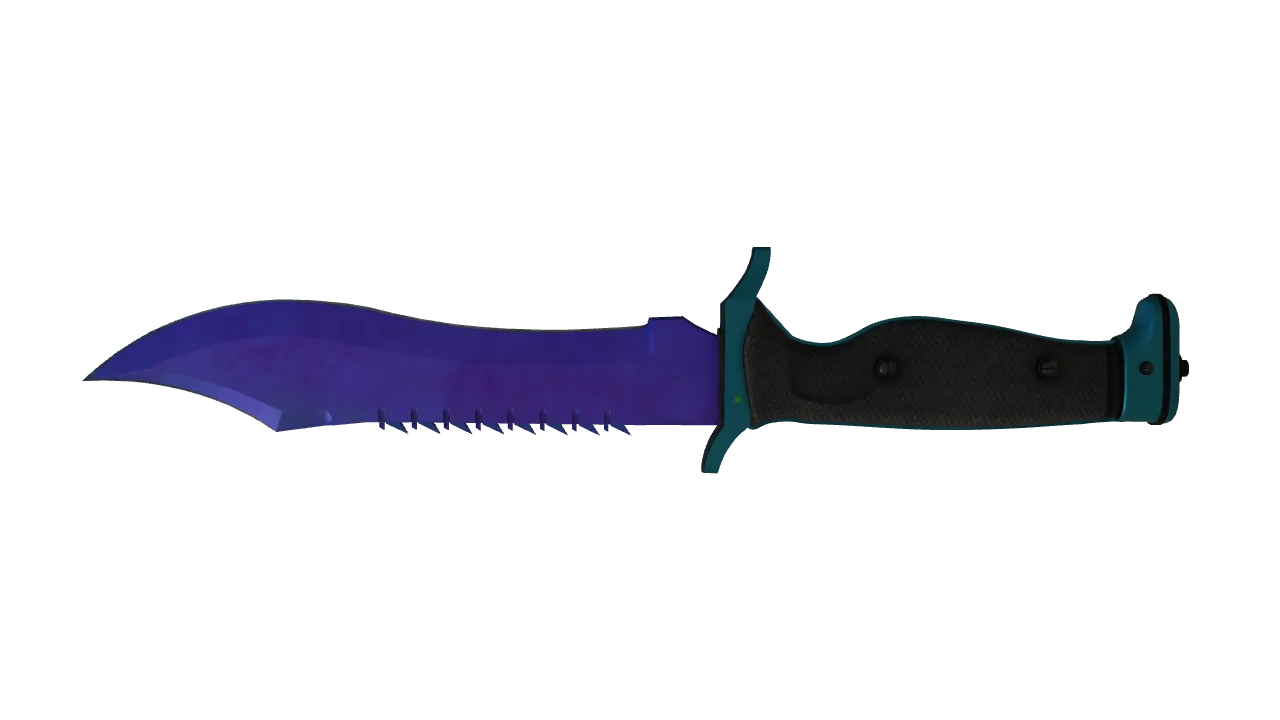 Bowie Knife | Doppler (Sapphire) seed #256, back