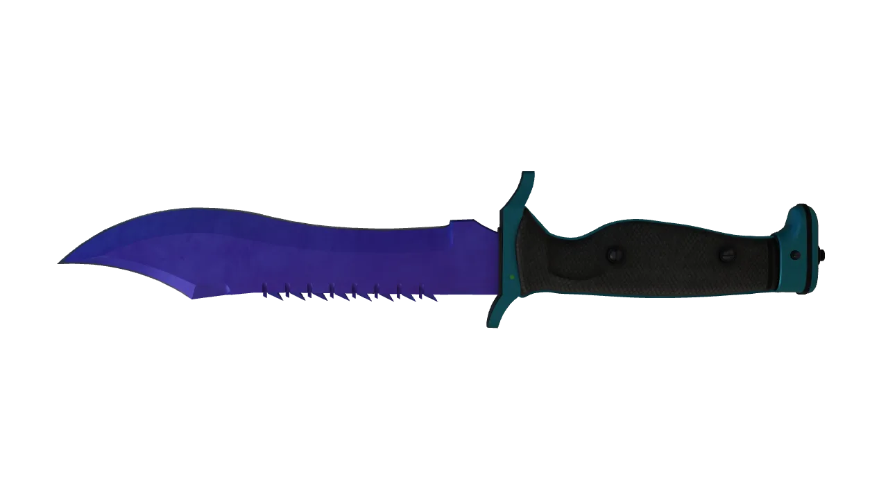 Bowie Knife | Doppler (Sapphire) seed #281, back