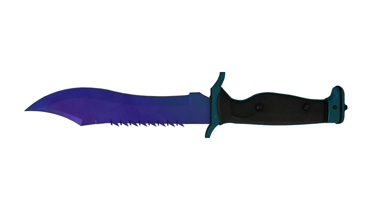 Bowie Knife | Doppler (Sapphire) seed #313, back