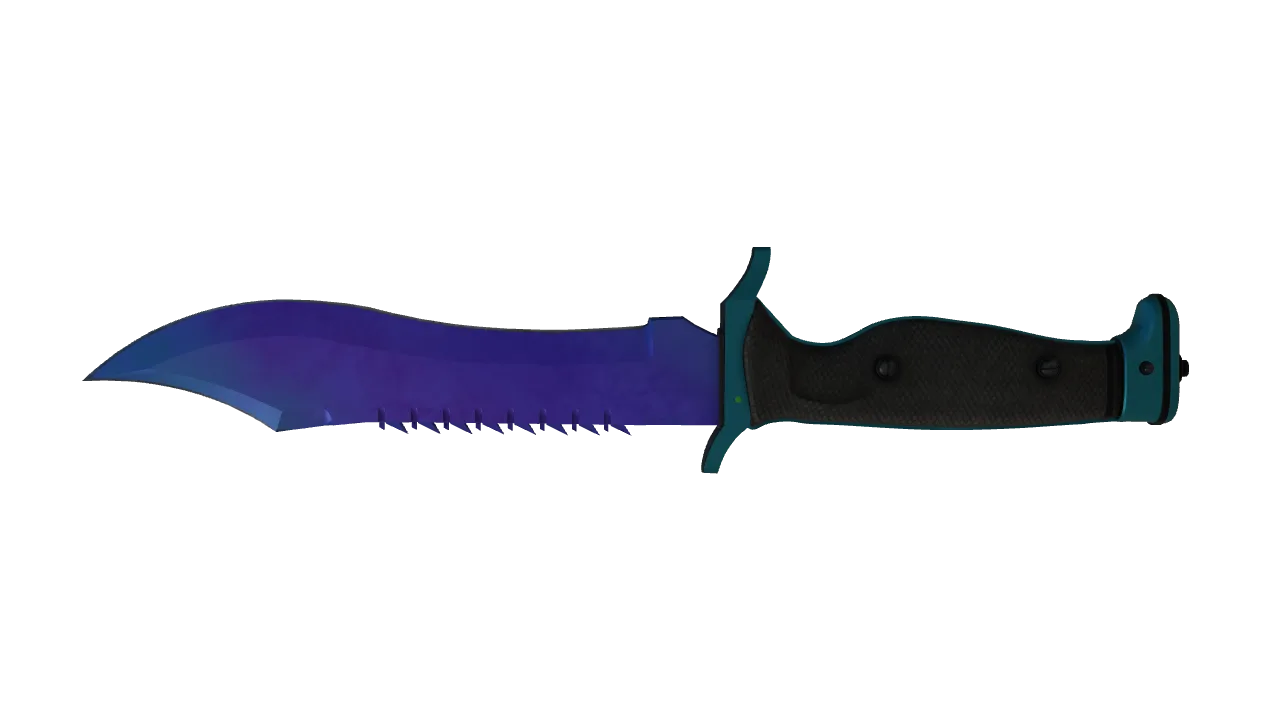 Bowie Knife | Doppler (Sapphire) seed #314, back