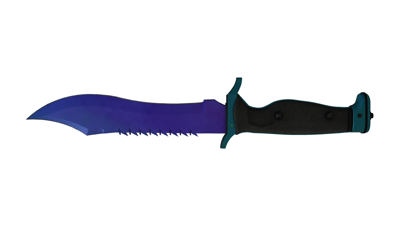 Bowie Knife | Doppler (Sapphire) seed #317, back