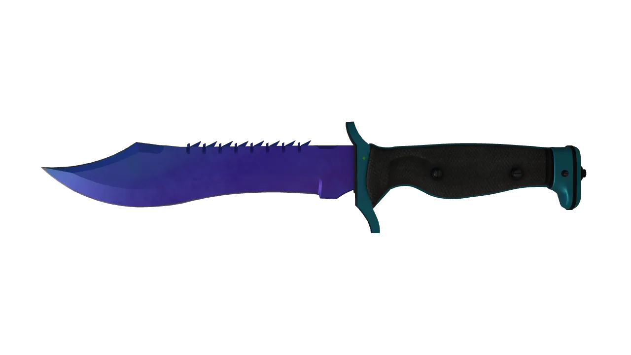 Bowie Knife | Doppler (Sapphire) seed #317, front