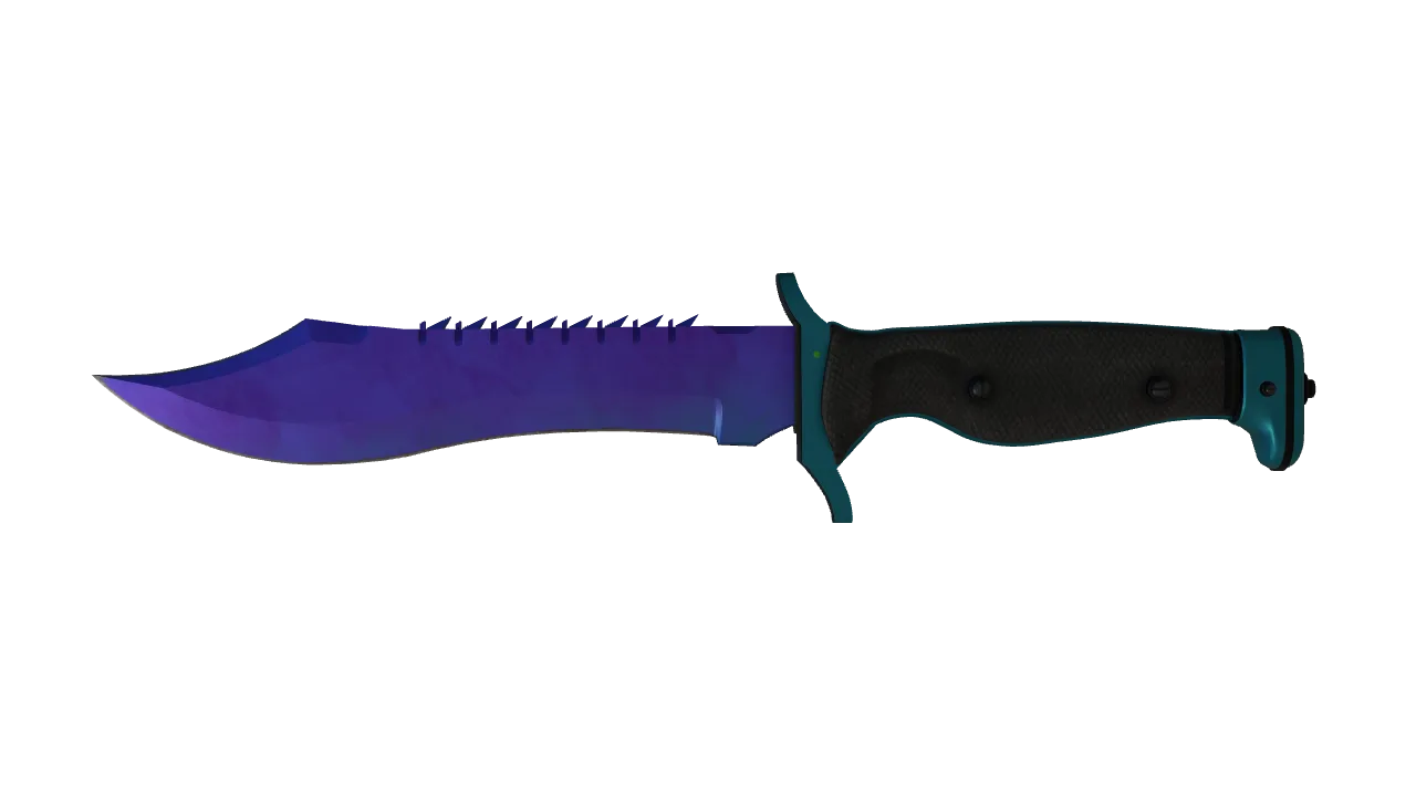 Bowie Knife | Doppler (Sapphire) seed #330, front