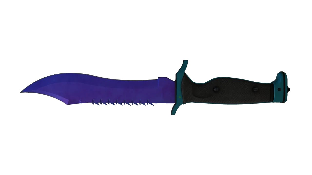 Bowie Knife | Doppler (Sapphire) seed #344, back
