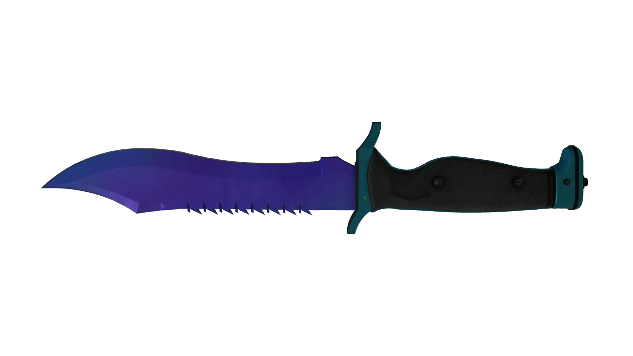 Bowie Knife | Doppler (Sapphire) seed #350, back