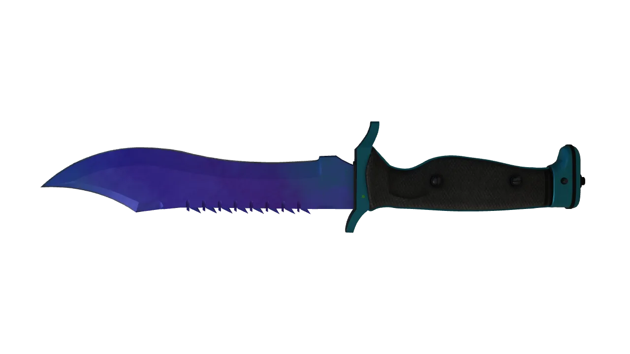 Bowie Knife | Doppler (Sapphire) seed #39, back