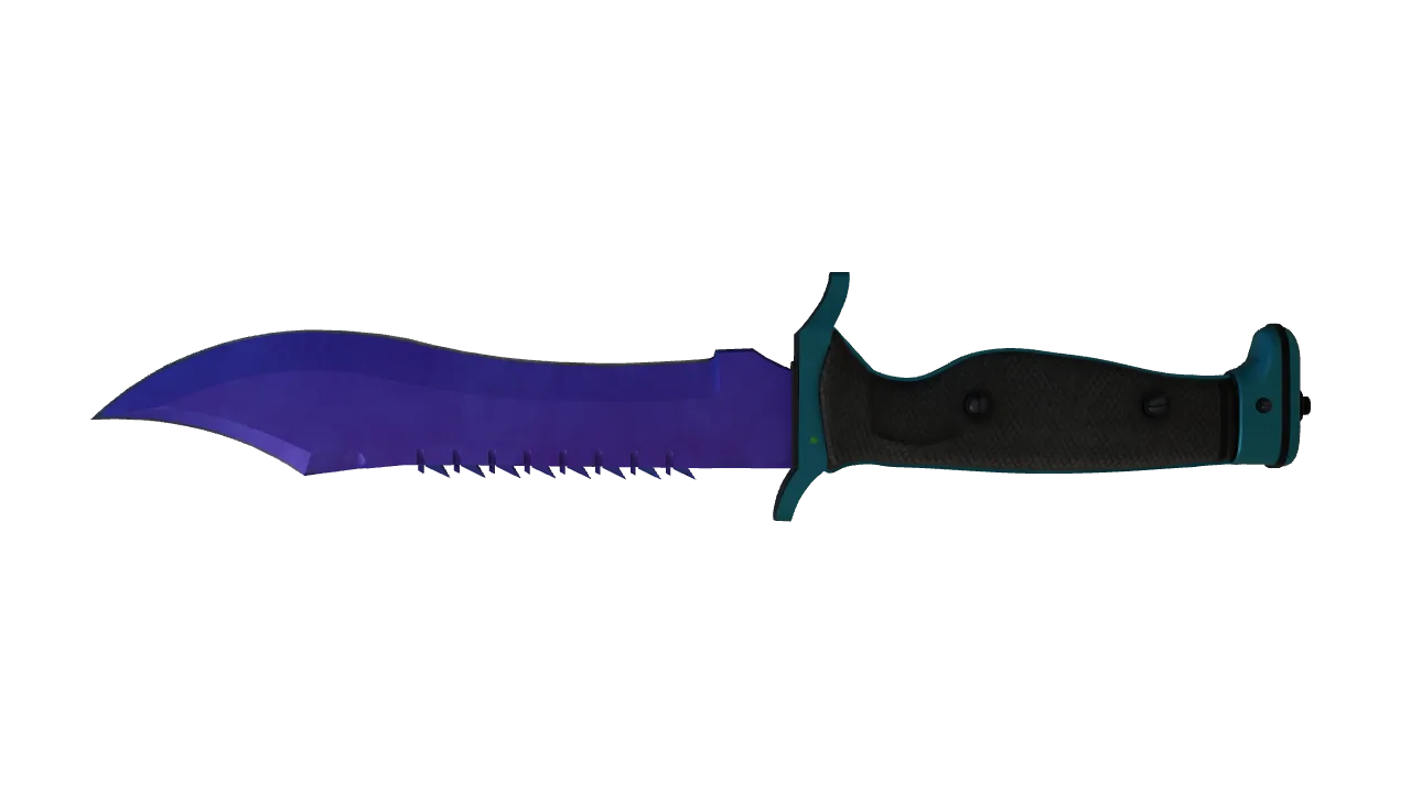 Bowie Knife | Doppler (Sapphire) seed #393, back