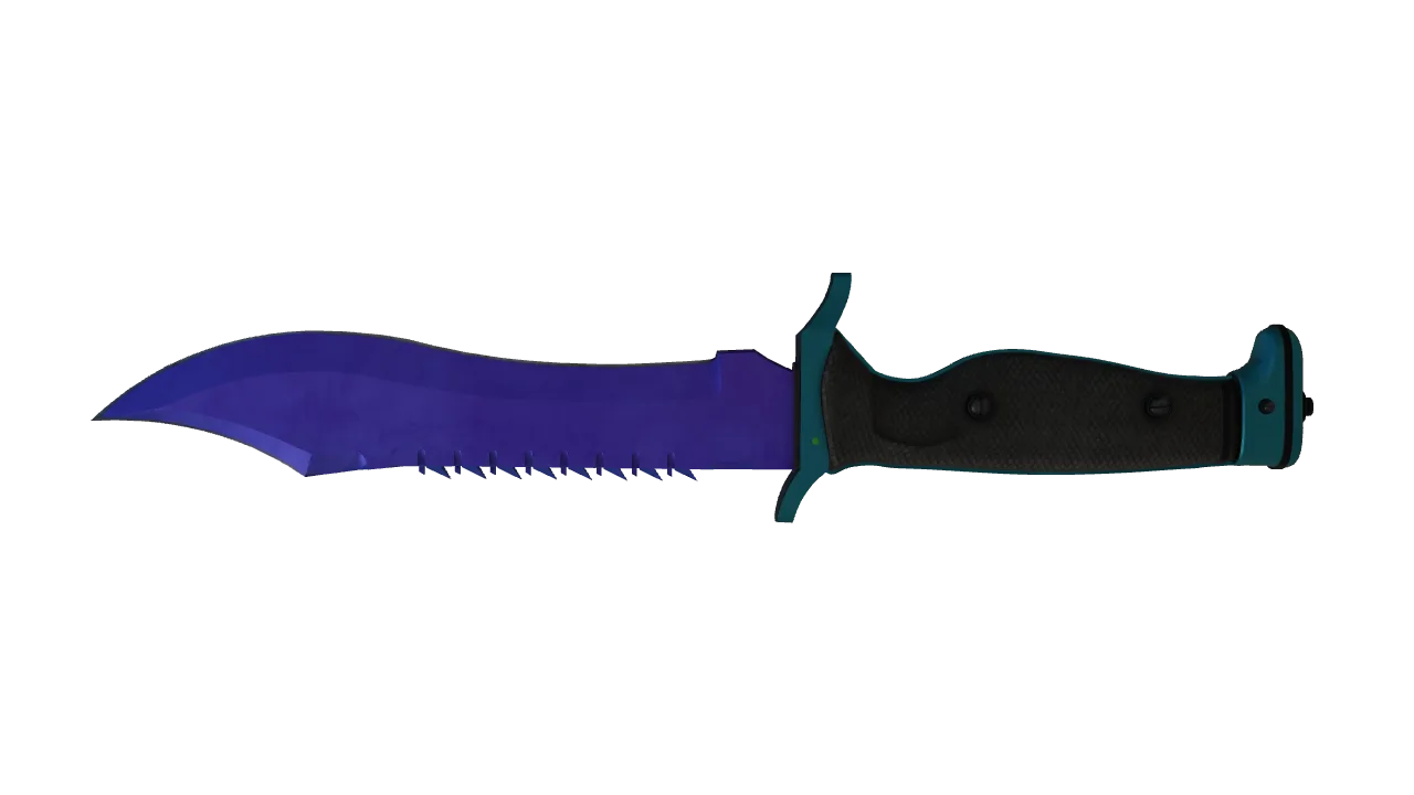 Bowie Knife | Doppler (Sapphire) seed #407, back